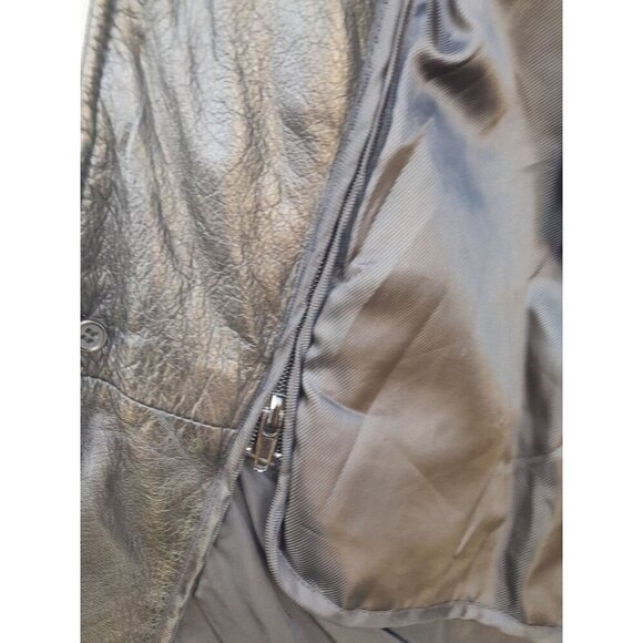 Wilsons Leather M Julian Classic Mid-Length Leather Thinsulate Coat Black Size L - Picture 10 of 13
